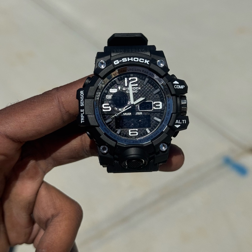 G-Shock Men’s Black and Blue Rugged Sport Watch